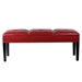 Howard Bench Red Bonded Leather - ARL1835
