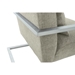 Skyline Modern Accent Chair In Gray Linen and Steel - ARL1846