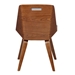 Agi Mid-Century Dining Chair in Walnut Wood and Gray Fabric - ARL1888