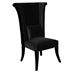 Mad Hatter Dining Chair In Black Rich Velvet - ARL1913