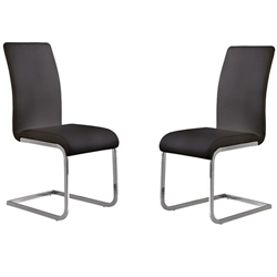 Amanda Black Side Chair - Set of 2 