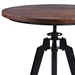 Tribeca Polyurethaneb Table in Industrial Grey Finish with Ash Wood Tabletop - ARL1995