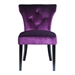 Elise Side Chair in Purple Velvet - Set of 2 - ARL2004