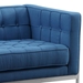 Andre Contemporary Sofa in Brushed Stainless Steel and Blue Fabric - ARL2010