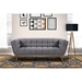 Phantom Mid-Century Modern Sofa in Dark Gray Linen and Walnut Legs - ARL2027