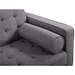 Element Mid-Century Modern Sofa in Dark Gray Linen and Walnut Legs - ARL2028