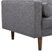 Element Mid-Century Modern Sofa in Dark Gray Linen and Walnut Legs - ARL2028