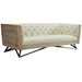 Regis Cream Sofa With Pine Frame And Gunmetal Legs - ARL2031