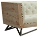 Regis Cream Sofa With Pine Frame And Gunmetal Legs - ARL2031