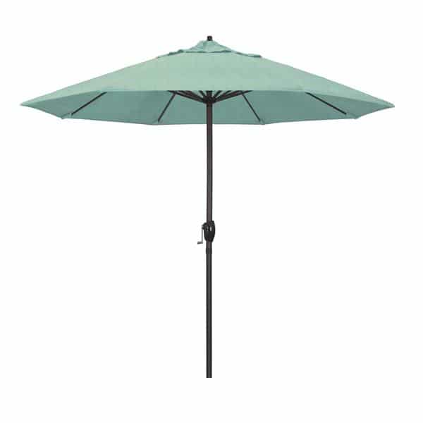 9 Casa Series Patio Umbrella With Sunbrella Spectrum Mist Fabric 