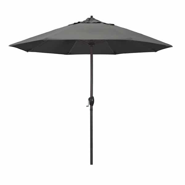 9 Casa Series Patio Umbrella  Sunbrella   Charcoal Fabric 