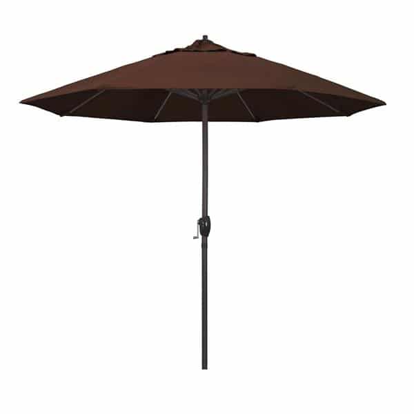 9 Casa Series Patio Umbrella  Sunbrella   Bay Brown Fabric 