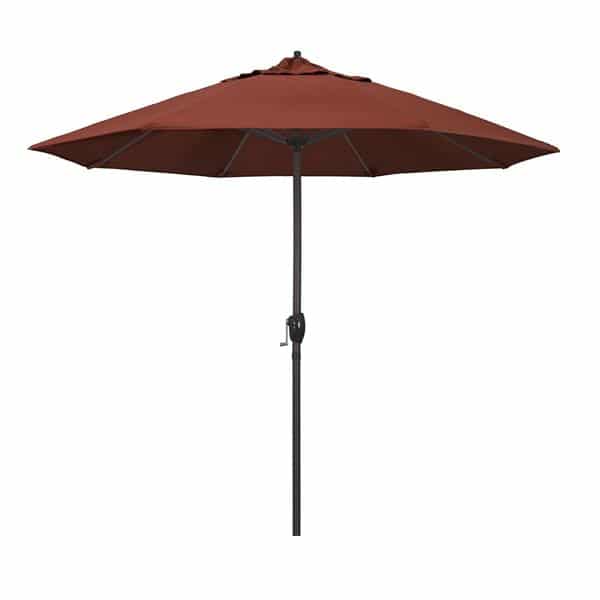 9 Casa Series Patio Umbrella  Sunbrella   Terracotta Fabric 