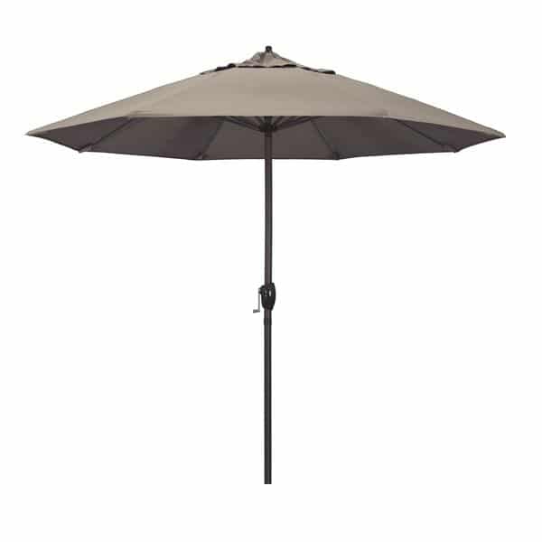 9 Casa Series Patio Umbrella  Sunbrella   Taupe Fabric 