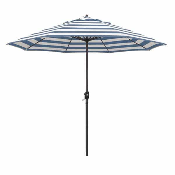 9 Casa Series Patio Umbrella  Sunbrella   Cabana Regatta Fabric 