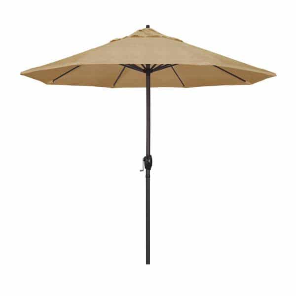 9 Casa Series Patio Umbrella  Sunbrella   Linen Sesame Fabric 