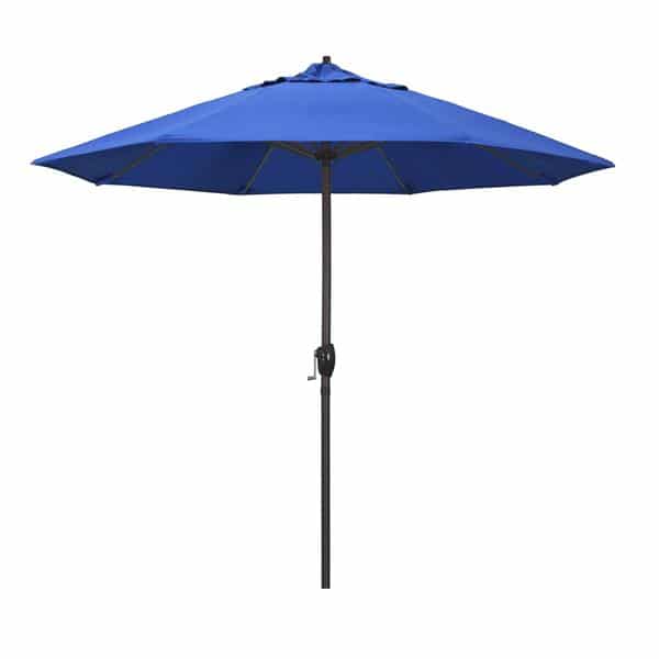 9 Casa Series Patio Umbrella  Olefin Royal Blue Fabric 