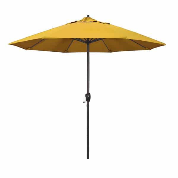 9 Casa Series Patio Umbrella  Pacifica Yellow Fabric 