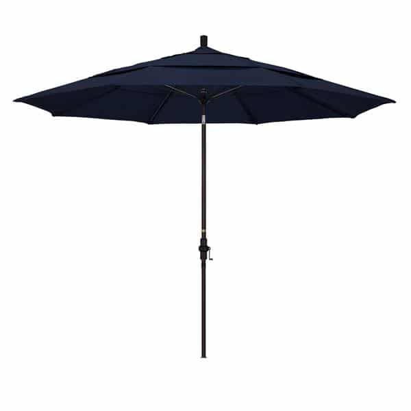 11 Sun Master Series Patio Umbrella With Olefin Navy Fabric 