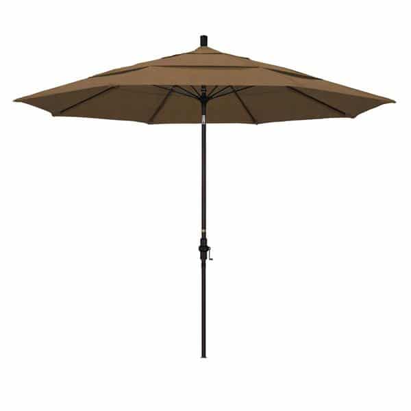 11 Sun Master Series Patio Umbrella With Olefin Woven Sesame Fabric 