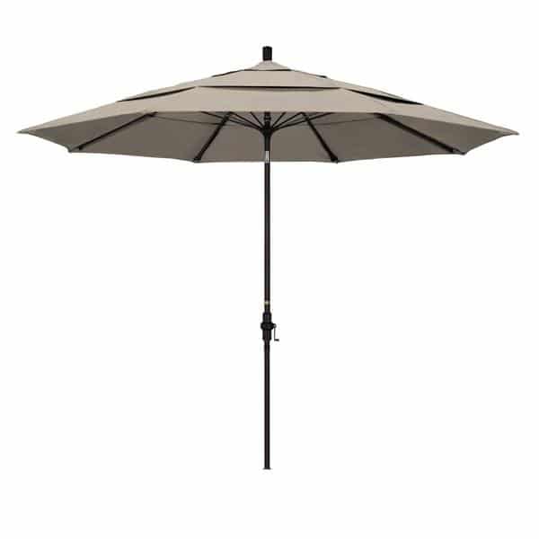 11 Sun Master Series Patio Umbrella With Olefin Woven Granite Fabric 