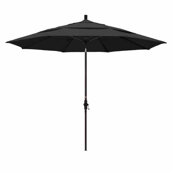 11 Sun Master Series Patio Umbrella With Pacifica Black Fabric 