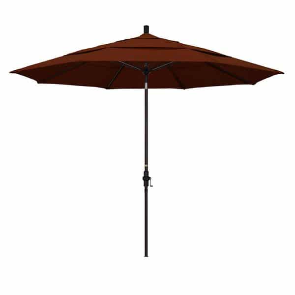 11 Sun Master Series Patio Umbrella With Pacifica Brick Fabric 