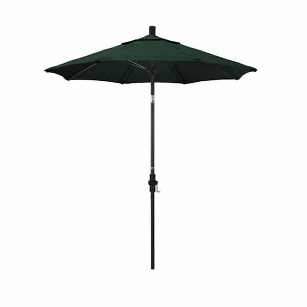 7.5 Sun Master Series Patio Umbrella With Olefin Hunter Green Fabric 