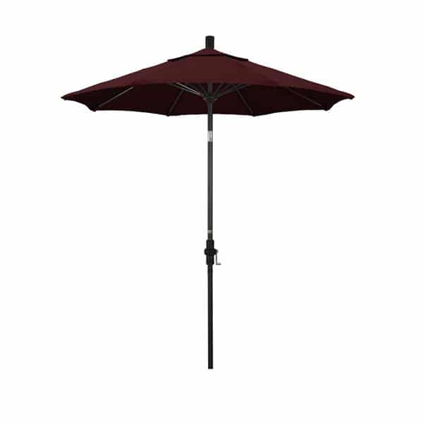 7.5 Sun Master Series Patio Umbrella With Pacifica Burgundy Fabric 