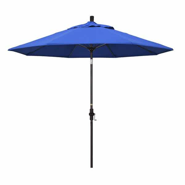 9 Sun Master Series Patio Umbrella With Olefin Royal Blue Fabric 