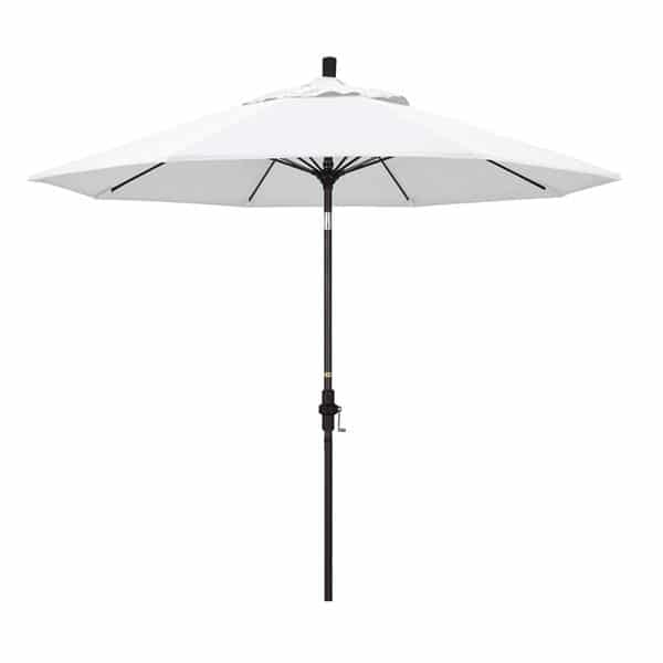 9 Sun Master Series Patio Umbrella With Olefin White Fabric 