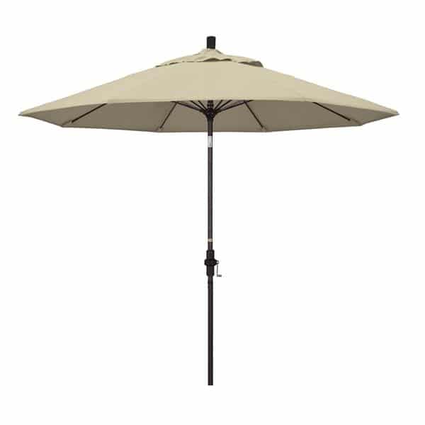 9 Sun Master Series Patio Umbrella With Pacifica Beige Fabric 