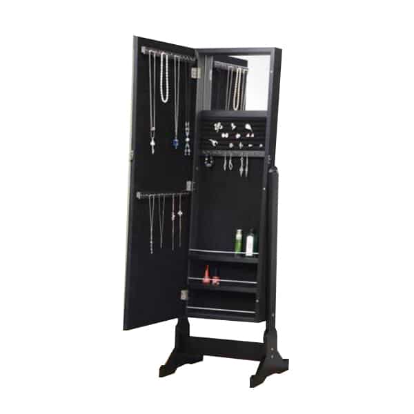Casual Black Jewelry Armoire 