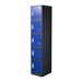 Two-Door Metal Storage Locker Cabinet with Key Lock Entry - Blue - DIA3026
