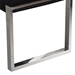 Knox Backless Tufted Bench with Stainless Steel Frame - Black - DIA3037