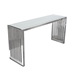 SOHO Rectangular Stainless Steel Console Table with Tempered Glass Top - DIA3052