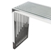 SOHO Rectangular Stainless Steel Console Table with Tempered Glass Top - DIA3052