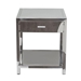 Corleo 1-Drawer Accent Table in Stainless Steel - DIA3054