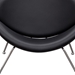 Set of Two Roxy Black Accent Chair with Chrome Frame - DIA3061
