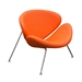 Set of Two Roxy Orange Accent Chair with Chrome Frame - DIA3062