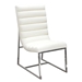 Bardot Set of Two White Dining Chair with Stainless Steel Frame - DIA3080