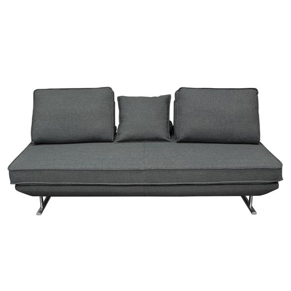 Dolce Grey Lounge Seating Platform with Moveable Backrest Supports 