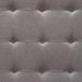 Madison Ave Wing Queen Bed in Light Grey Button and Tufted Fabric - DIA3117