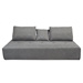 Cloud Lounge Seating Platform with Moveable Backrest Supports in Space Grey Fabric - DIA3125