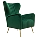 Ava Chair in Emerald Green Velvet with Gold Leg - DIA3137