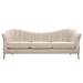 Ava Sofa in Sand Linen Fabric with Gold Leg - DIA3138