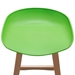 Brentwood Bar Height Stool with Green  Seat and Molded Bamboo Frame - DIA3143