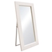 Luxe Free-Standing Mirror with Locking Easel Mechanism in White - DIA3153