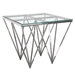 Omni Square End Table with Glass Top - DIA3161