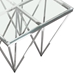 Omni Square End Table with Glass Top - DIA3161